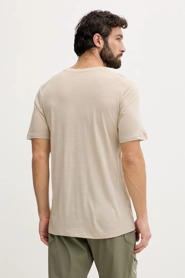 Fjallraven erkek tişörtü, yün katkılı Abisko Wool