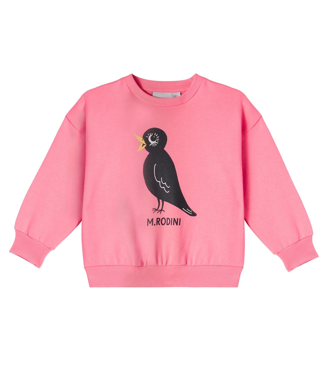 Mini Rodini - سويت شيرت قطني جيرسيه بطبعة طائر الشحرور