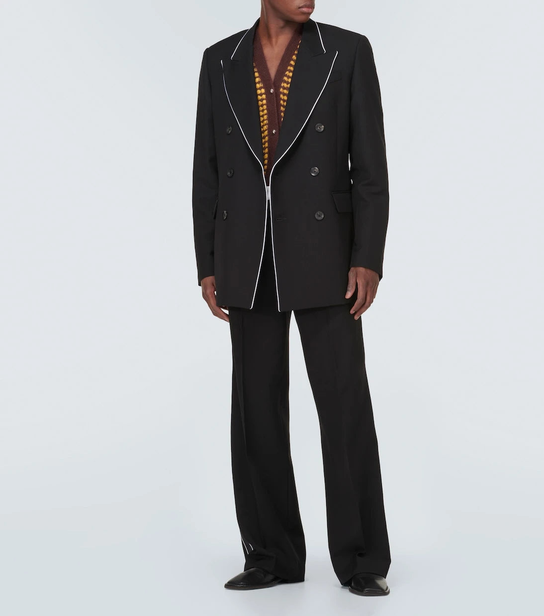 Wales Bonner - Rise double-breasted wool blazer