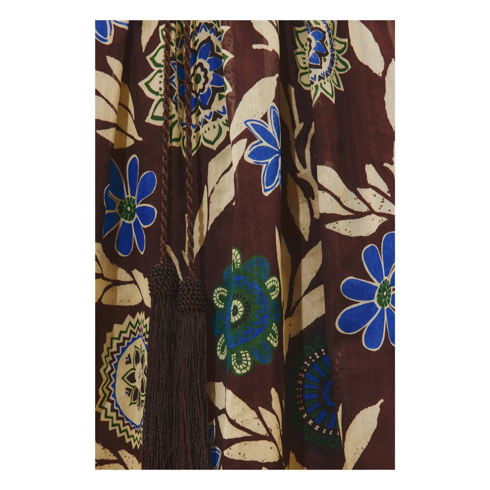 Alémais - Jasper silk and cotton dress | Chocolate