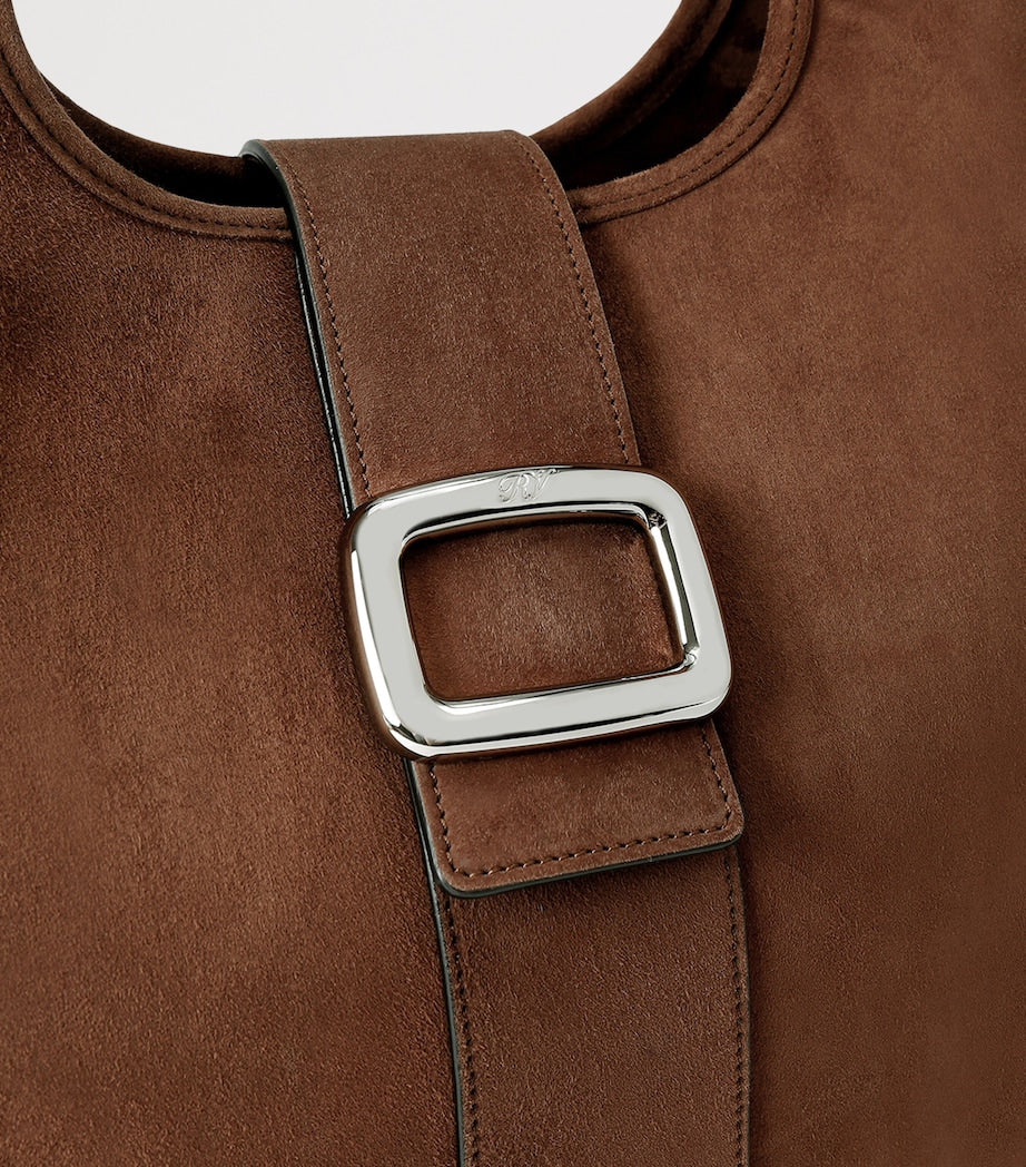 Suede Grand Vivier Choc Shoulder Bag