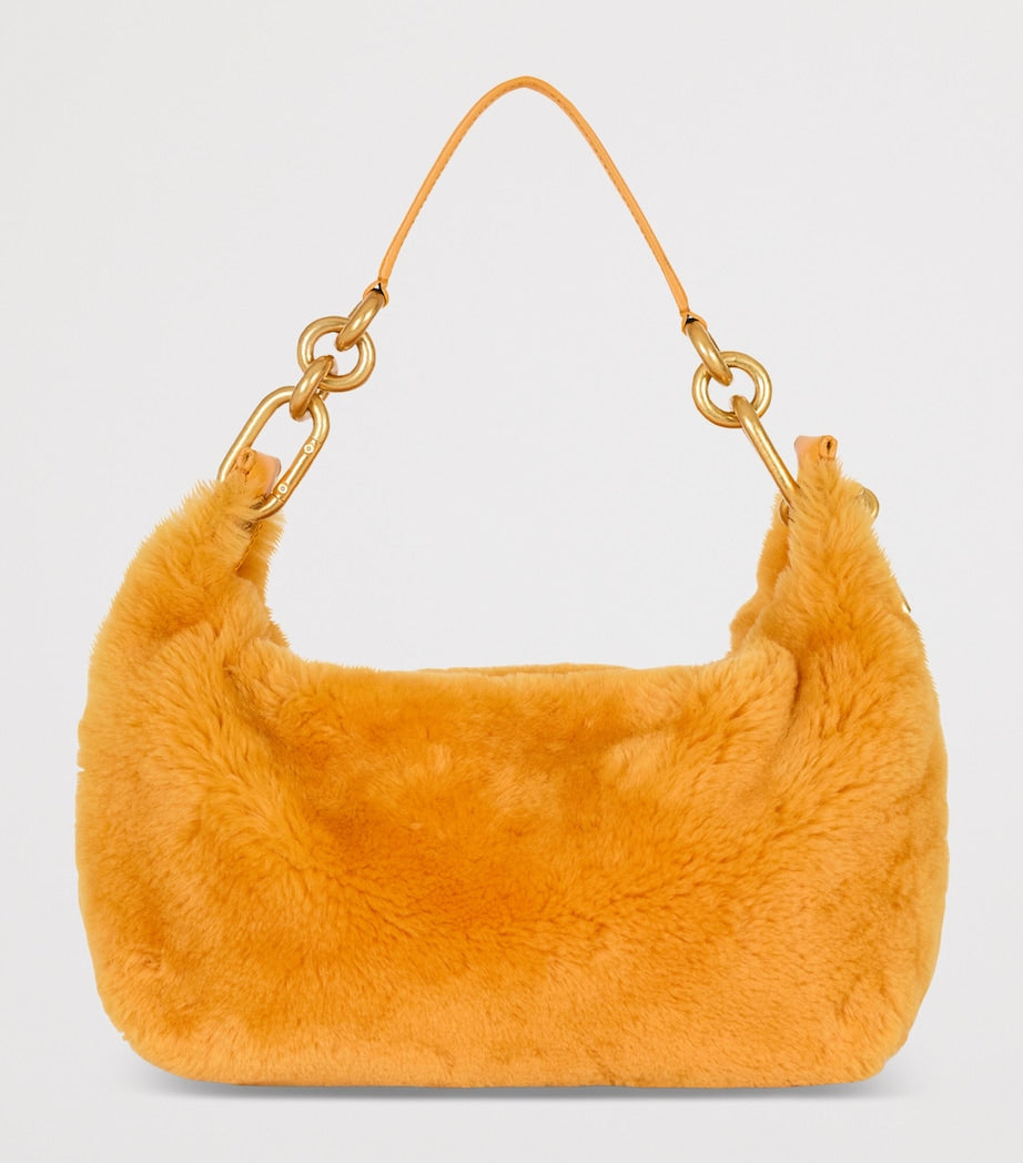 Medium Shearling Sync Shoulder Bag