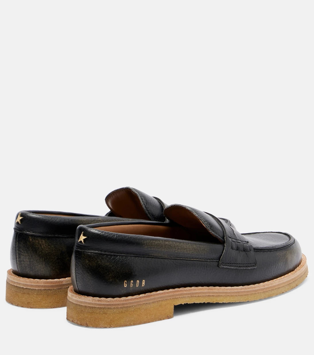 Golden Goose - Jerry distressed leather penny loafers