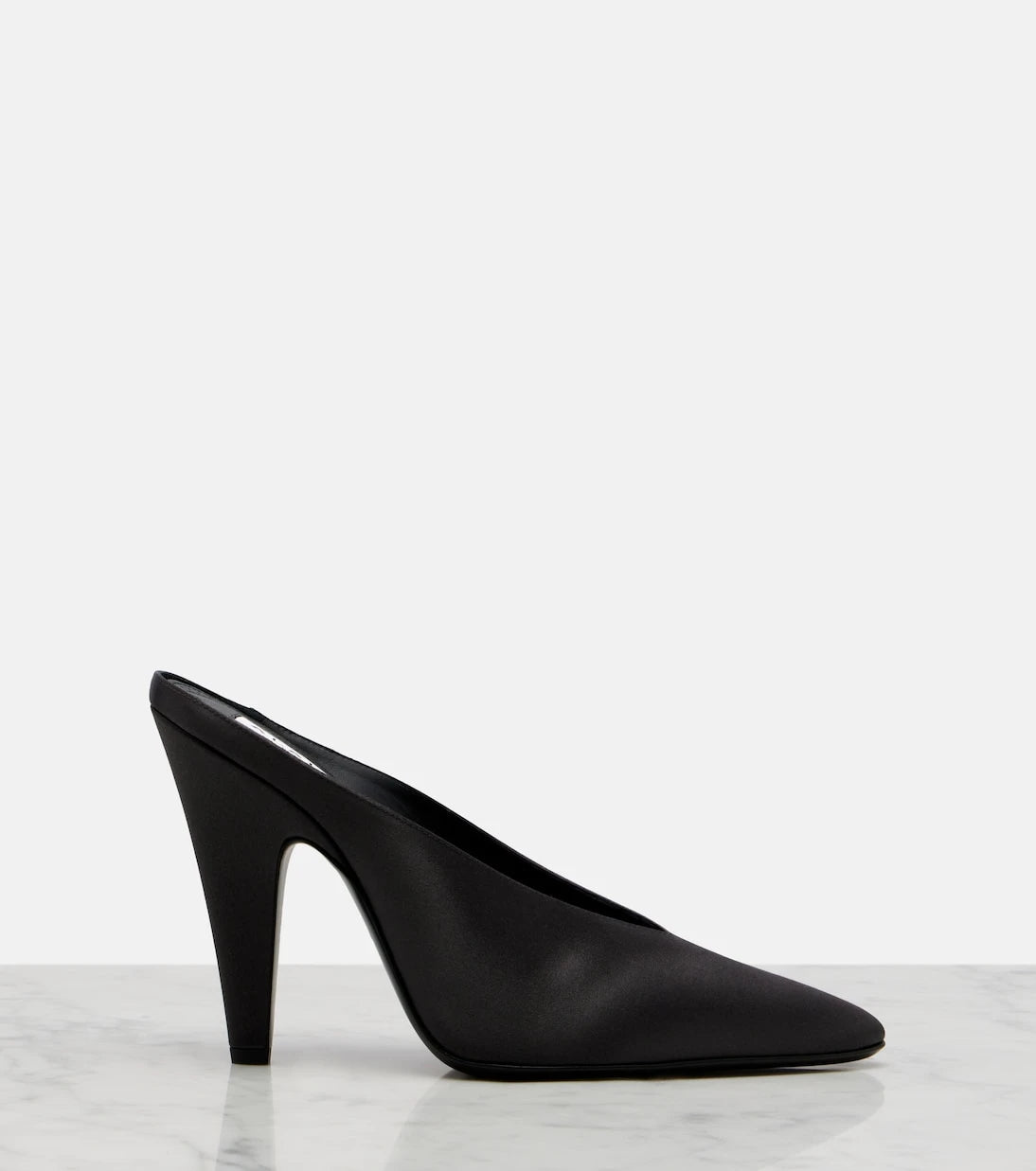 Alaïa - Cone satin mules