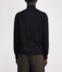 Black Cashmere Quarter-Zip Sweater