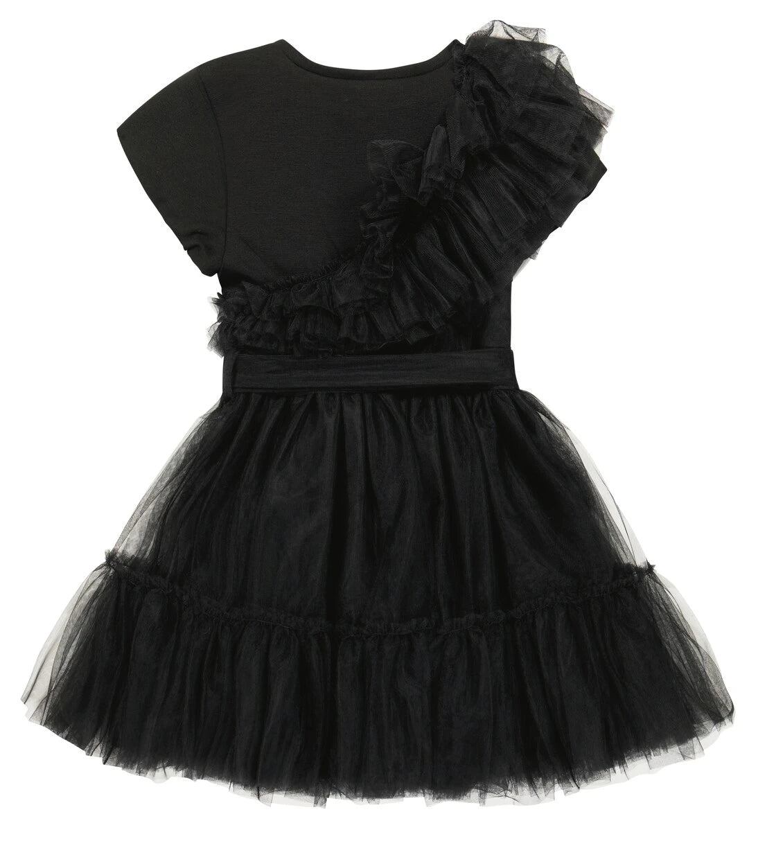 Monnalisa - Embellished tulle dress