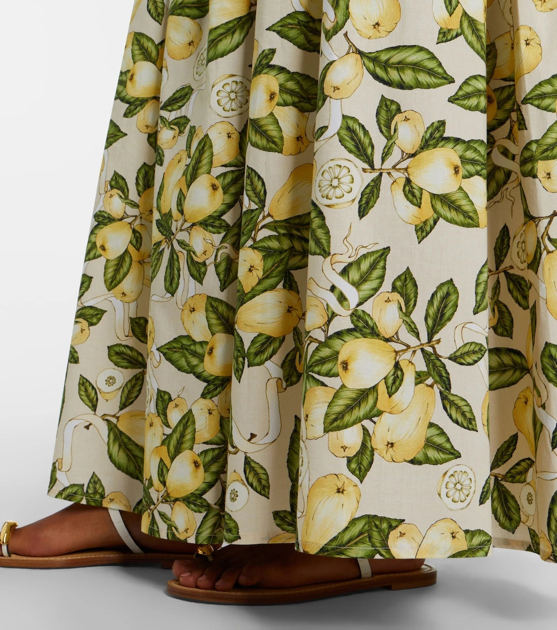 Adriana Degreas - Printed cotton-blend maxi skirt