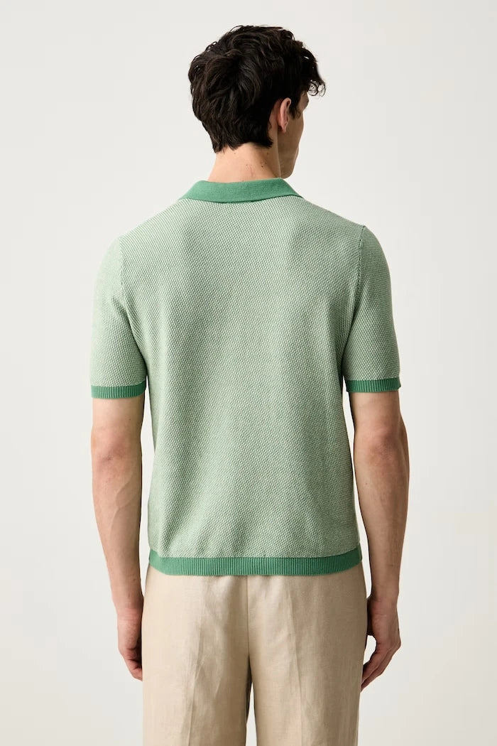 United Colors of Benetton erkek pamuklu yakalı tişört