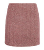 Pink Virgin Wool Coci Mini Skirt