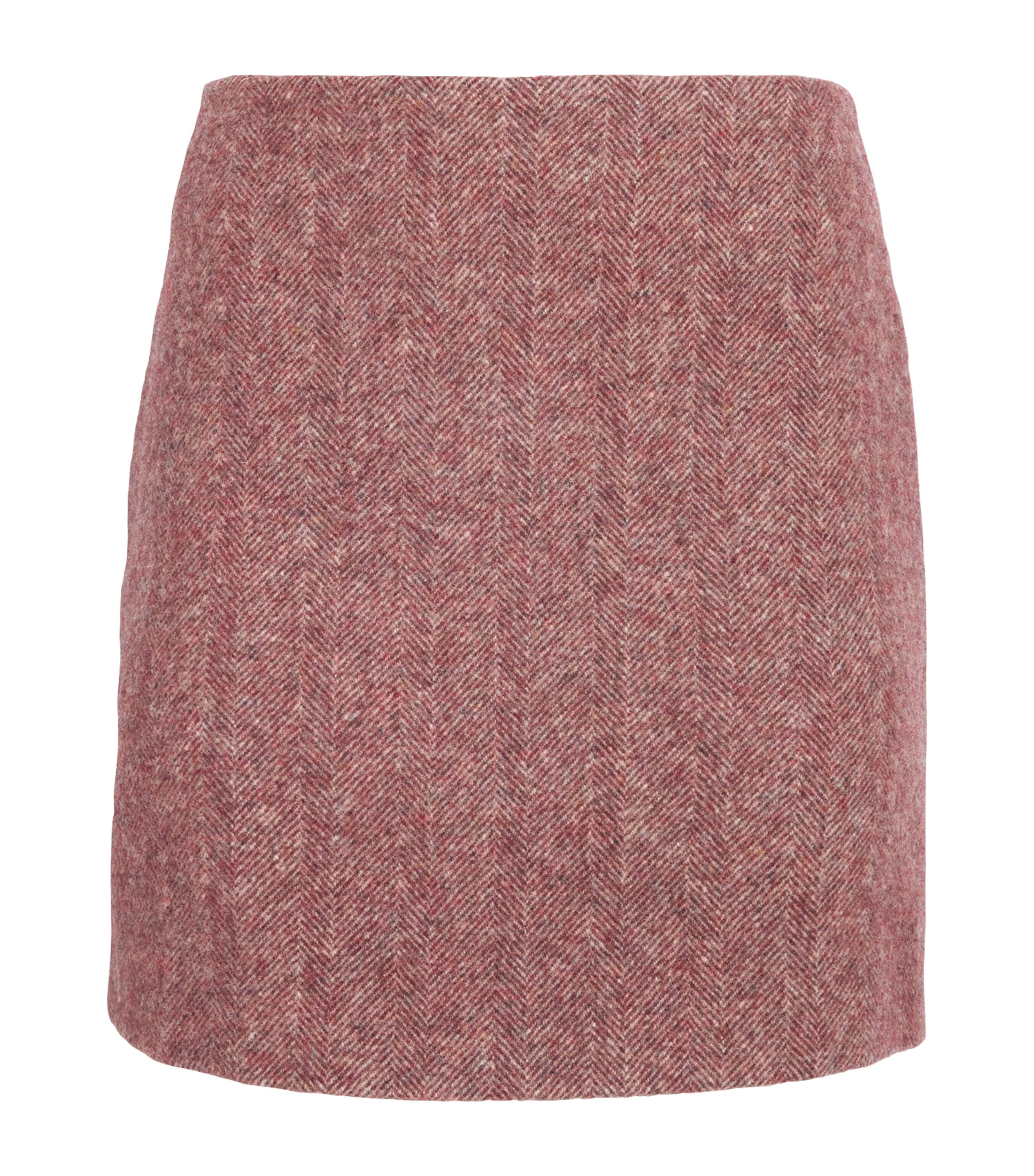Pink Virgin Wool Coci Mini Skirt