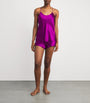 Olivia von Halle Purple Silk Bella Pyjama Set