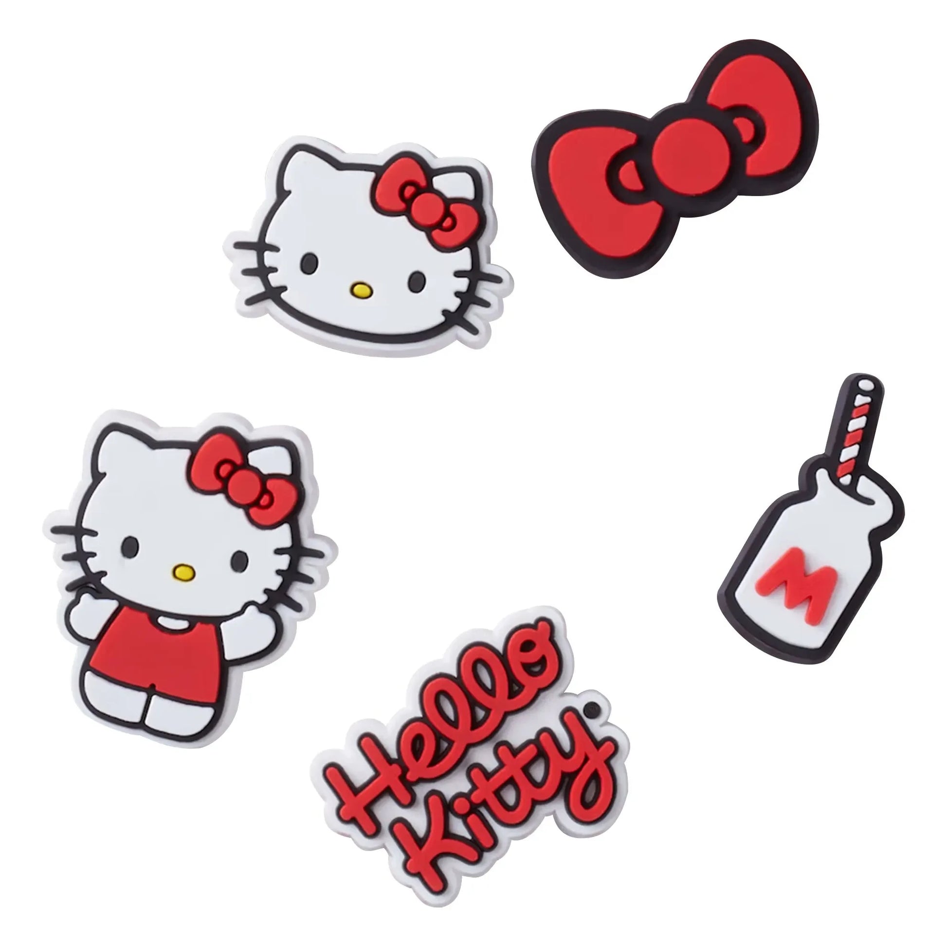 Crocs - Set of 5 Hello Kitty Jibbitz | Red