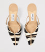 Jimmy Choo Black x Conner Ives Gloria Zebra Mules 85