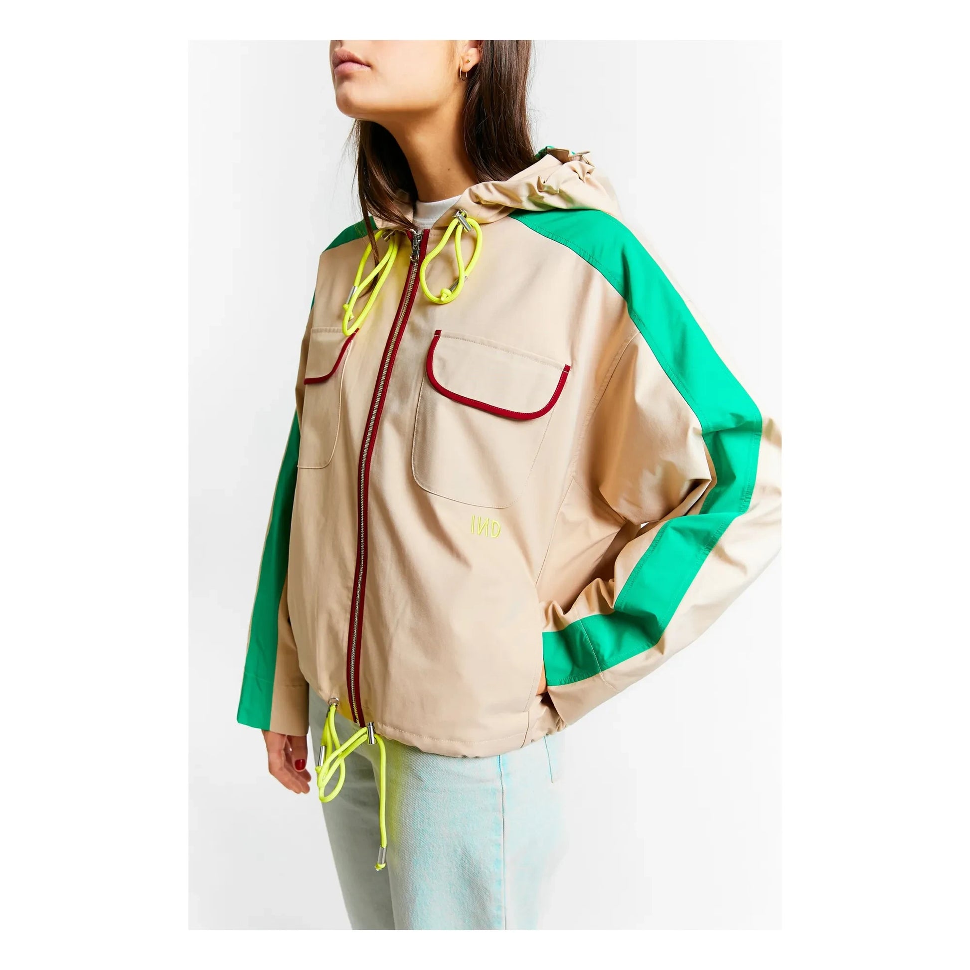 Indee - Colorblock Sunny jacket | Natural