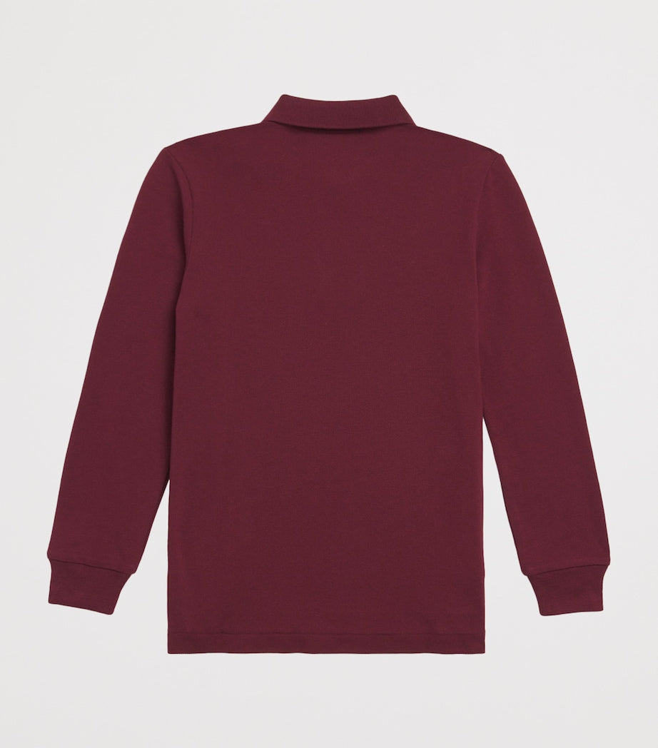 Cotton Long-Sleeve Polo Shirt (6-14 Years)