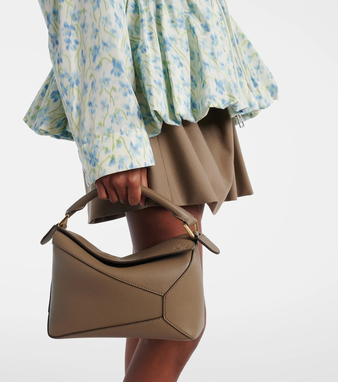 Loewe - حقيبة توت جلد صغيرة Puzzle Edge