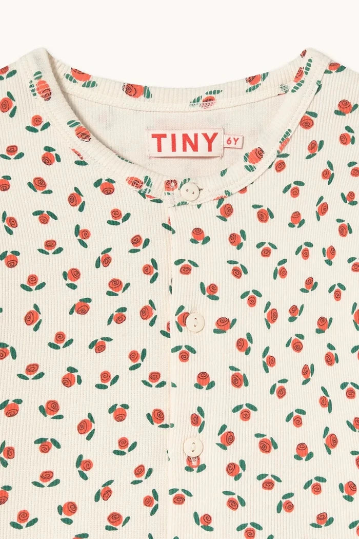 Детска блуза с дълги ръкави Tinycottons TINY ROSES RIB KIDS JACKET