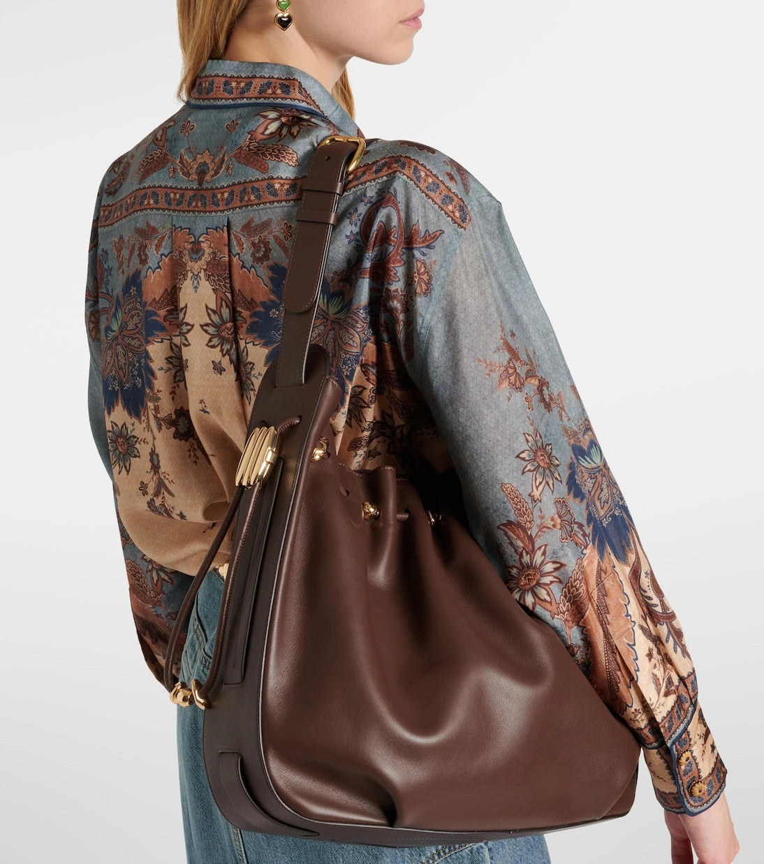 Zimmermann - Halcyon Large leather bucket bag