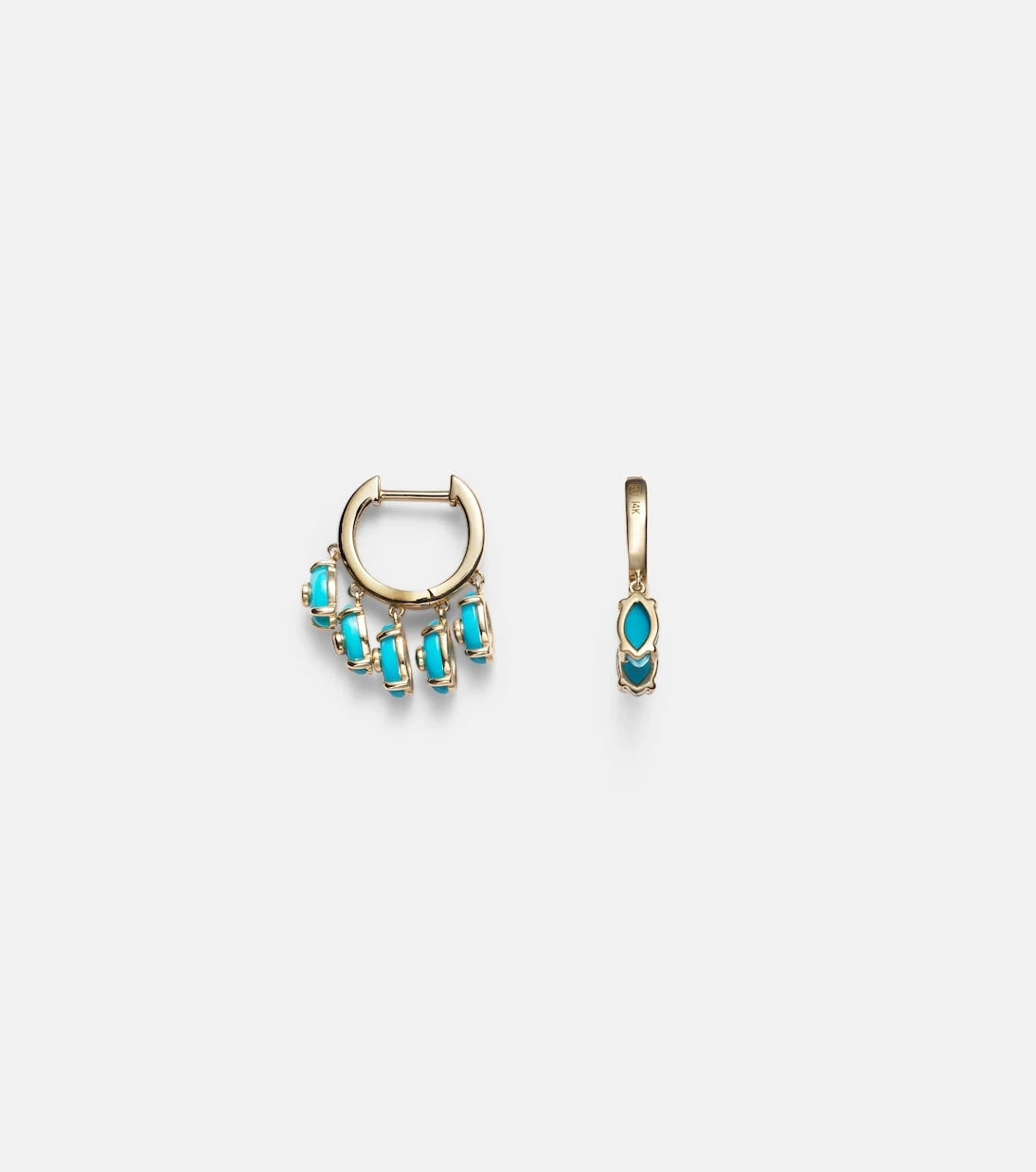 Sydney Evan - Huggie 14kt gold and diamond earrings