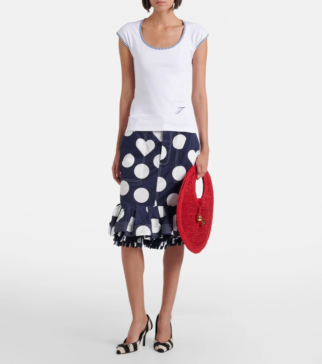 Jacquemus - Spiaggia Small raffia top-handle bag