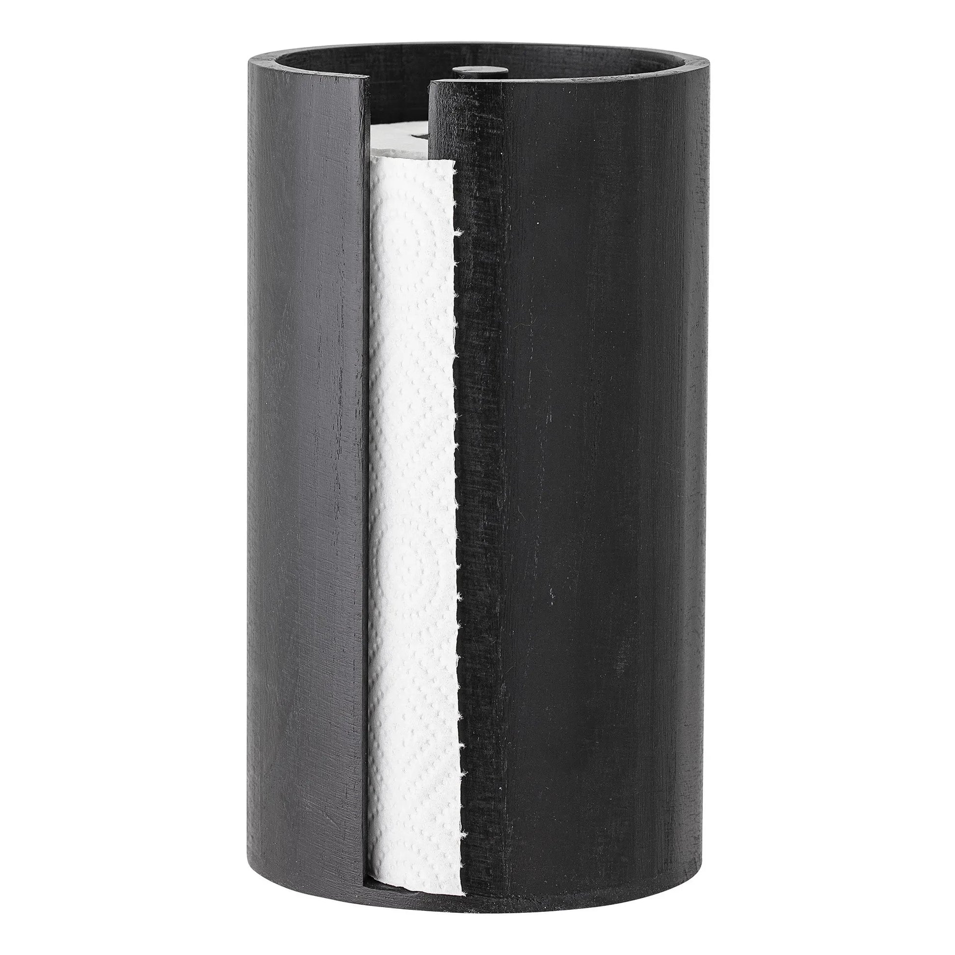 Bloomingville - Wooden Kitchen Roll Holder | Black