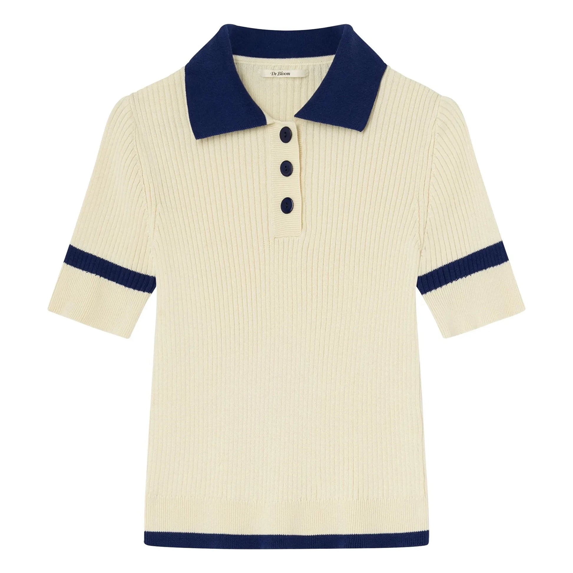 Dr Bloom - Trina Cotton polo shirt | Ecru
