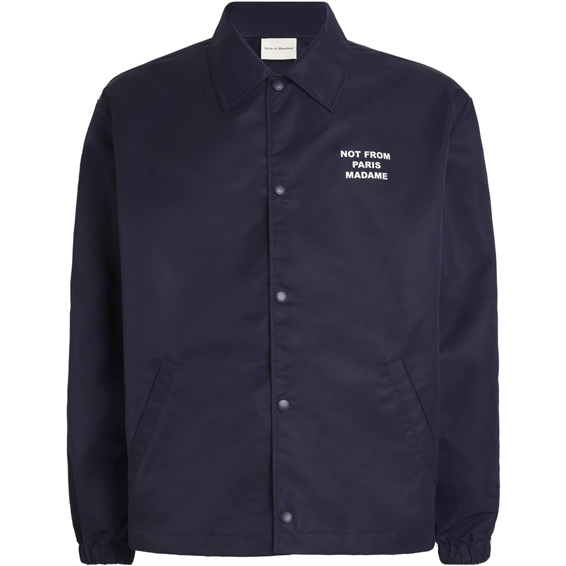Drôle De Monsieur Navy Graphic Print Jacket