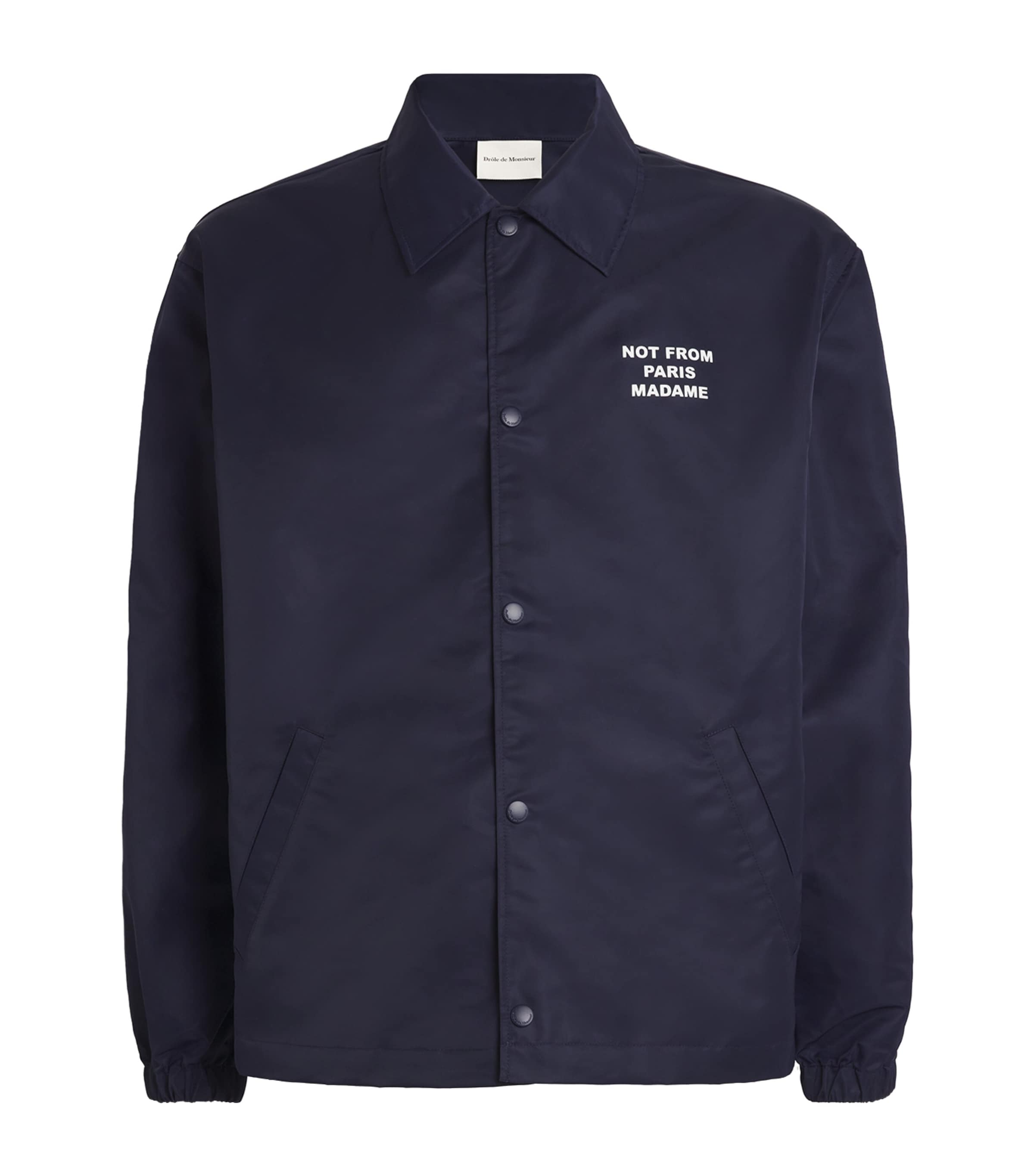 Drôle De Monsieur Navy Graphic Print Jacket