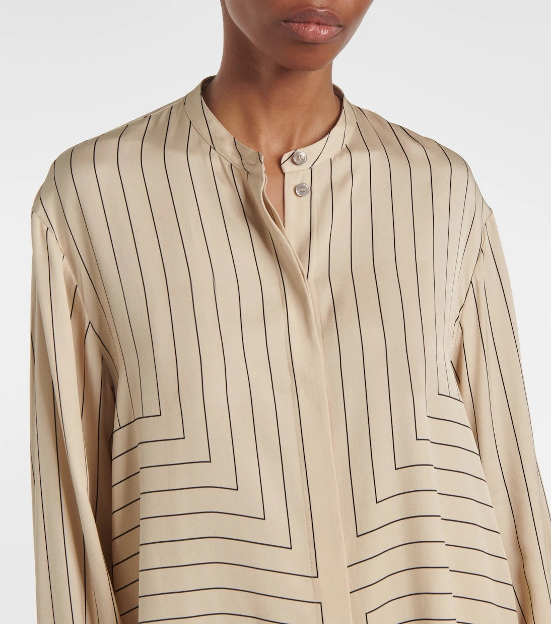Joseph - Athena striped silk-blend shirt