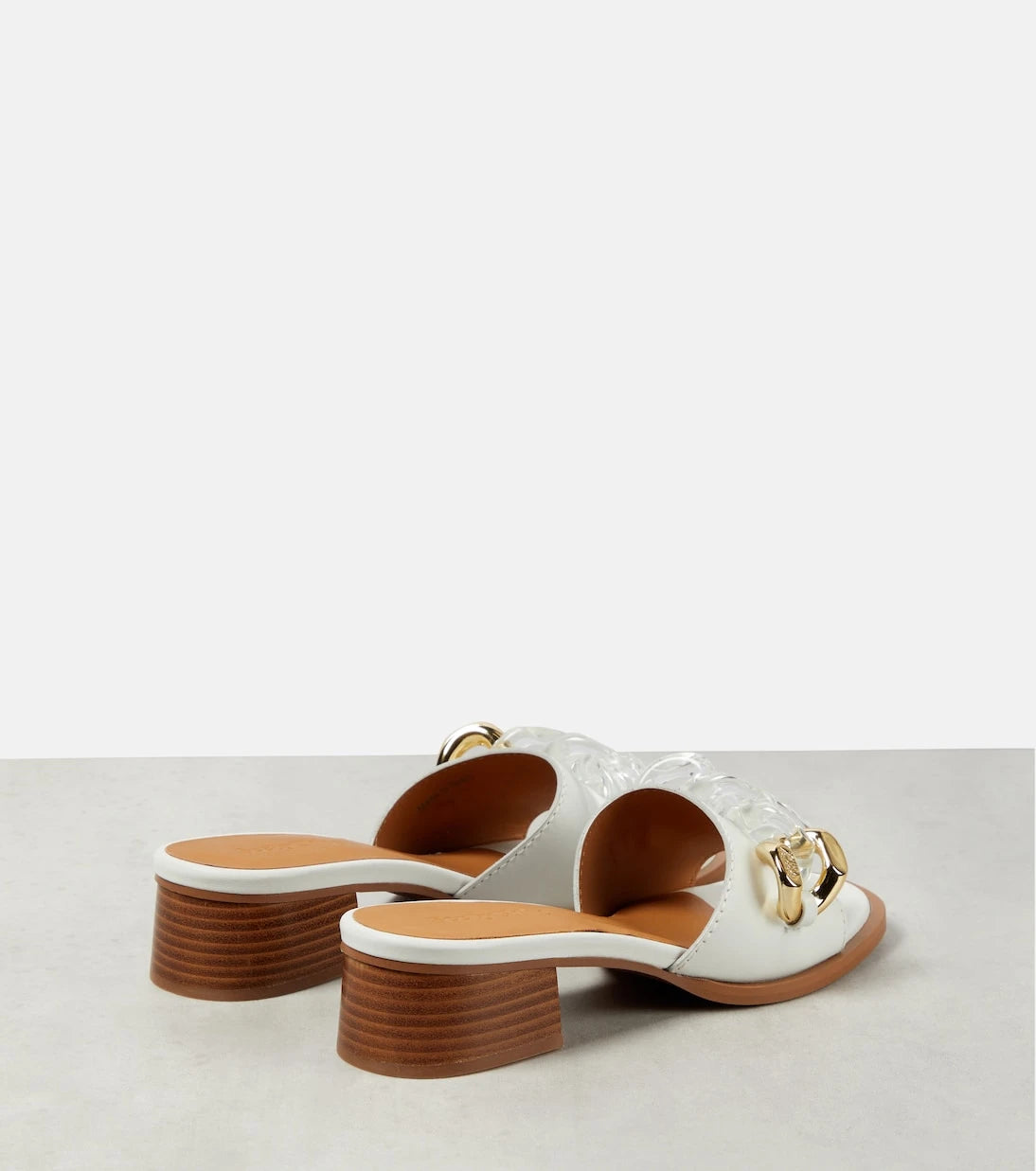 See By Chloé - بغال جلدية مزينة