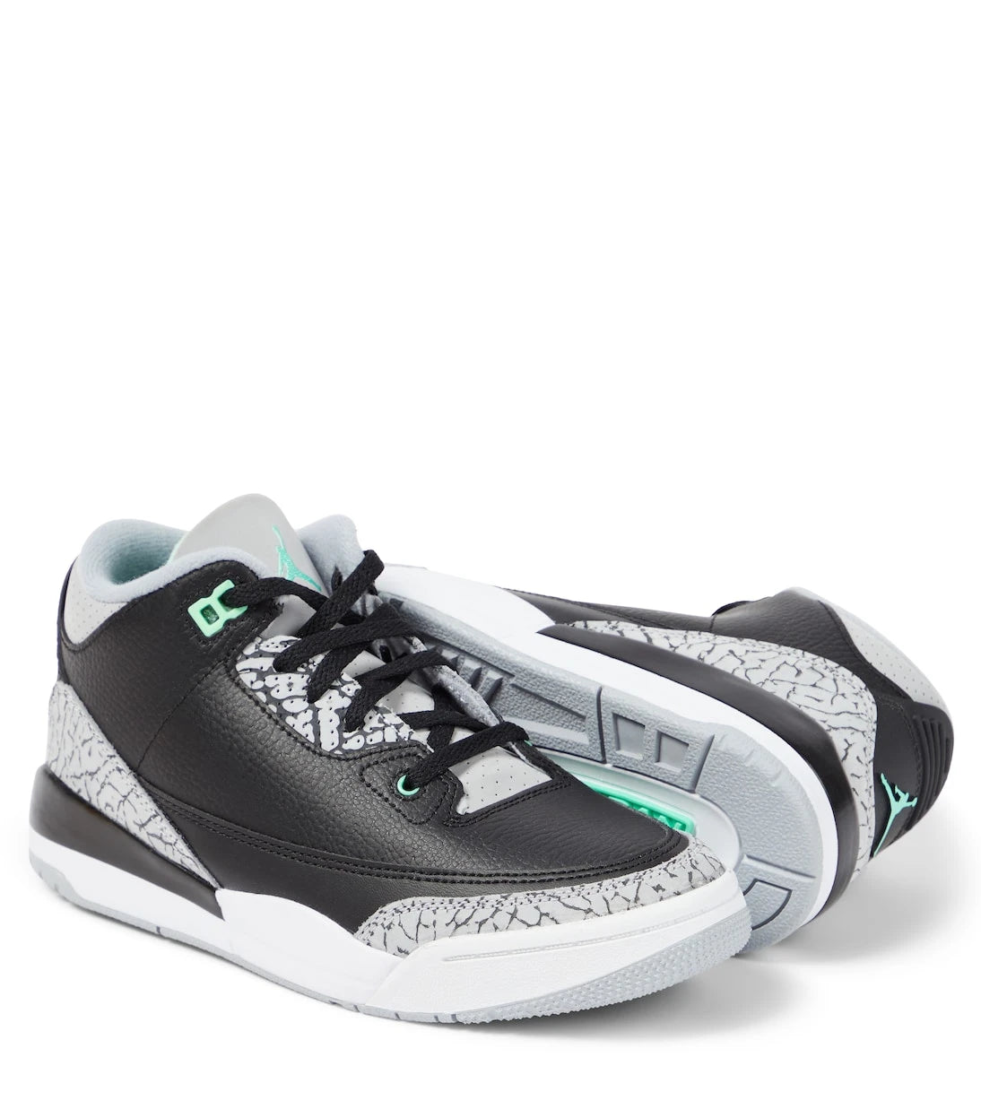 Nike Kids - Air Jordan 3 Retro leather sneakers