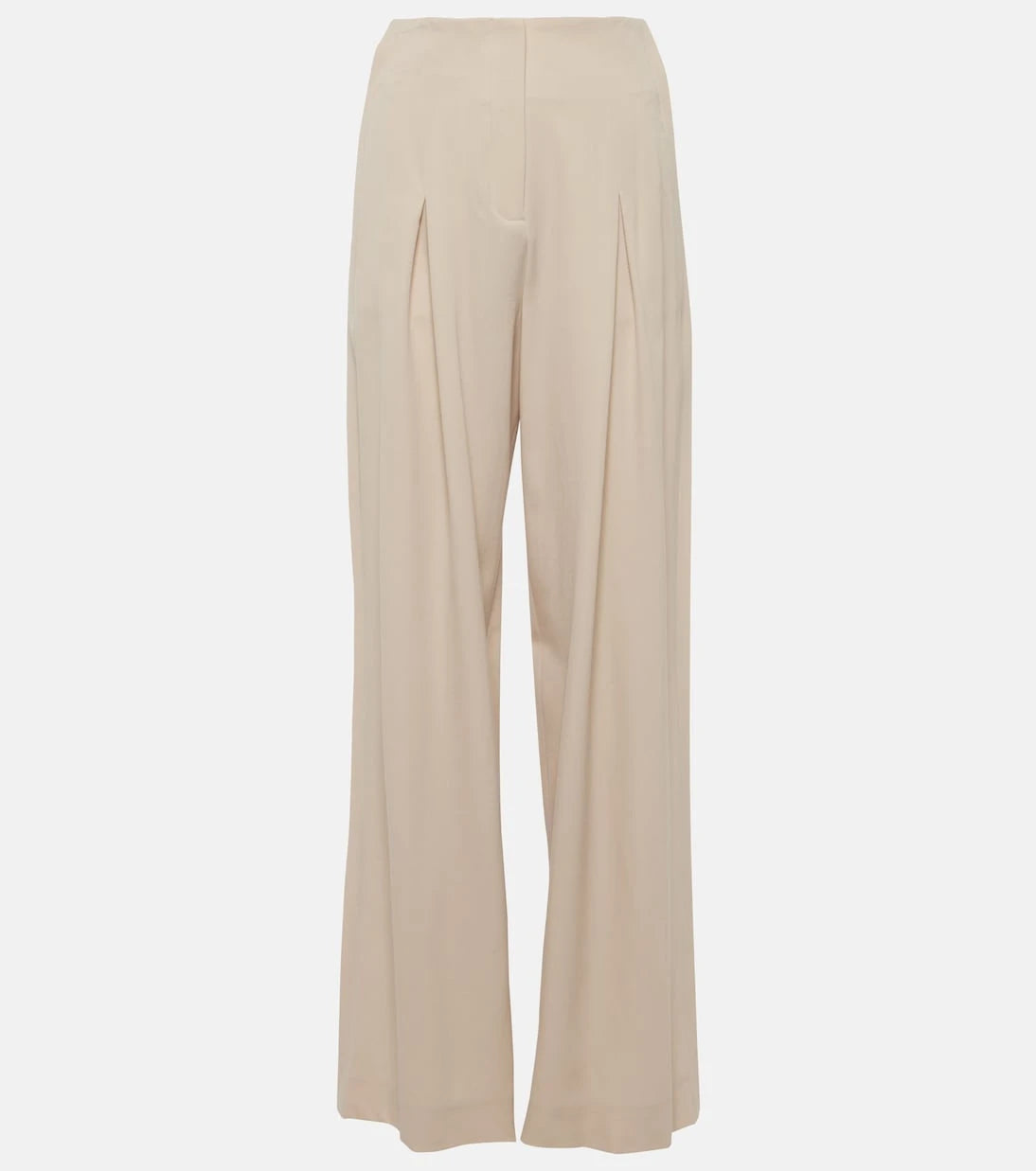 Fforme - Faye high-rise wool wide-leg pants