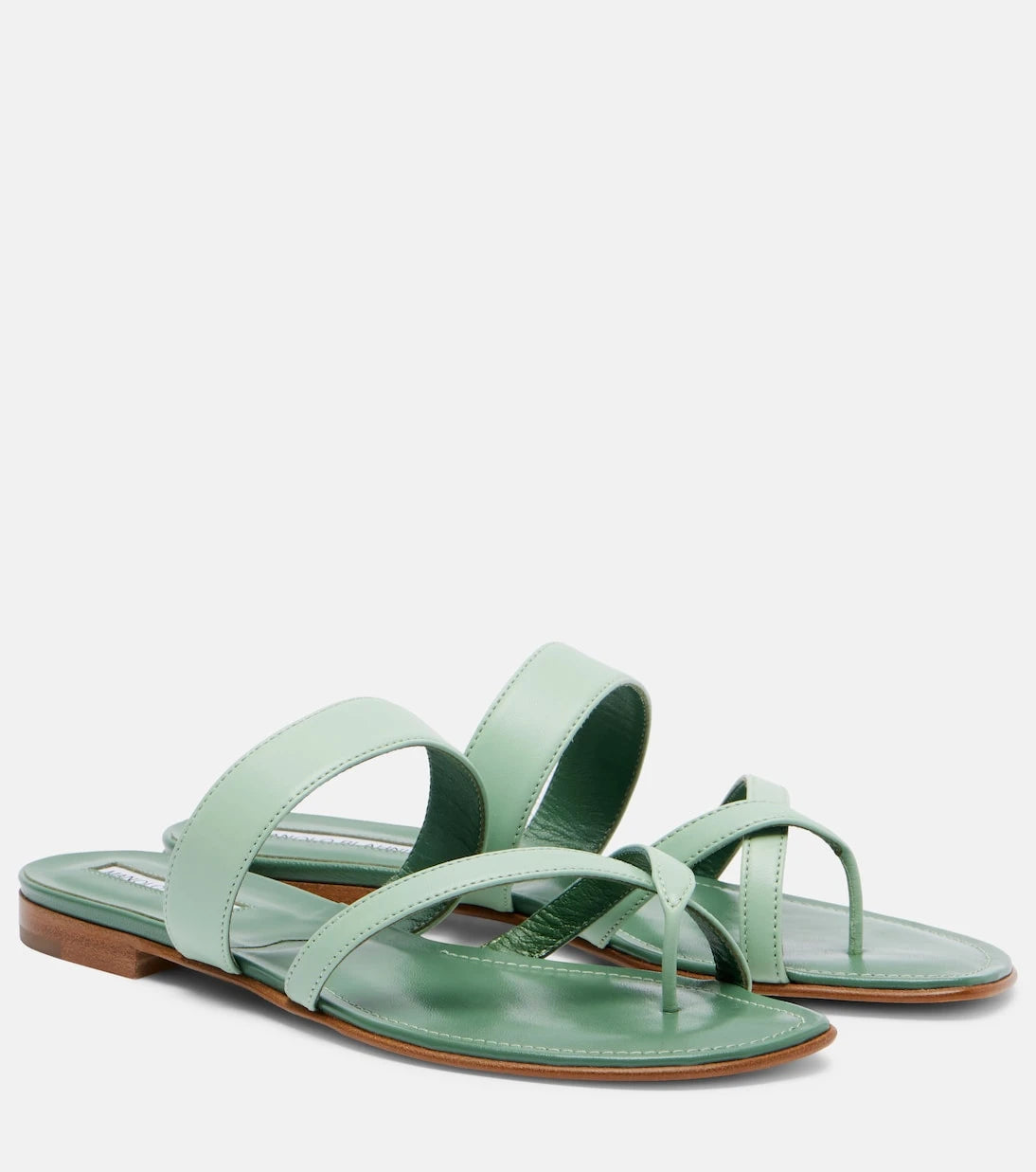 Manolo Blahnik - صنادل Susa الجلدية