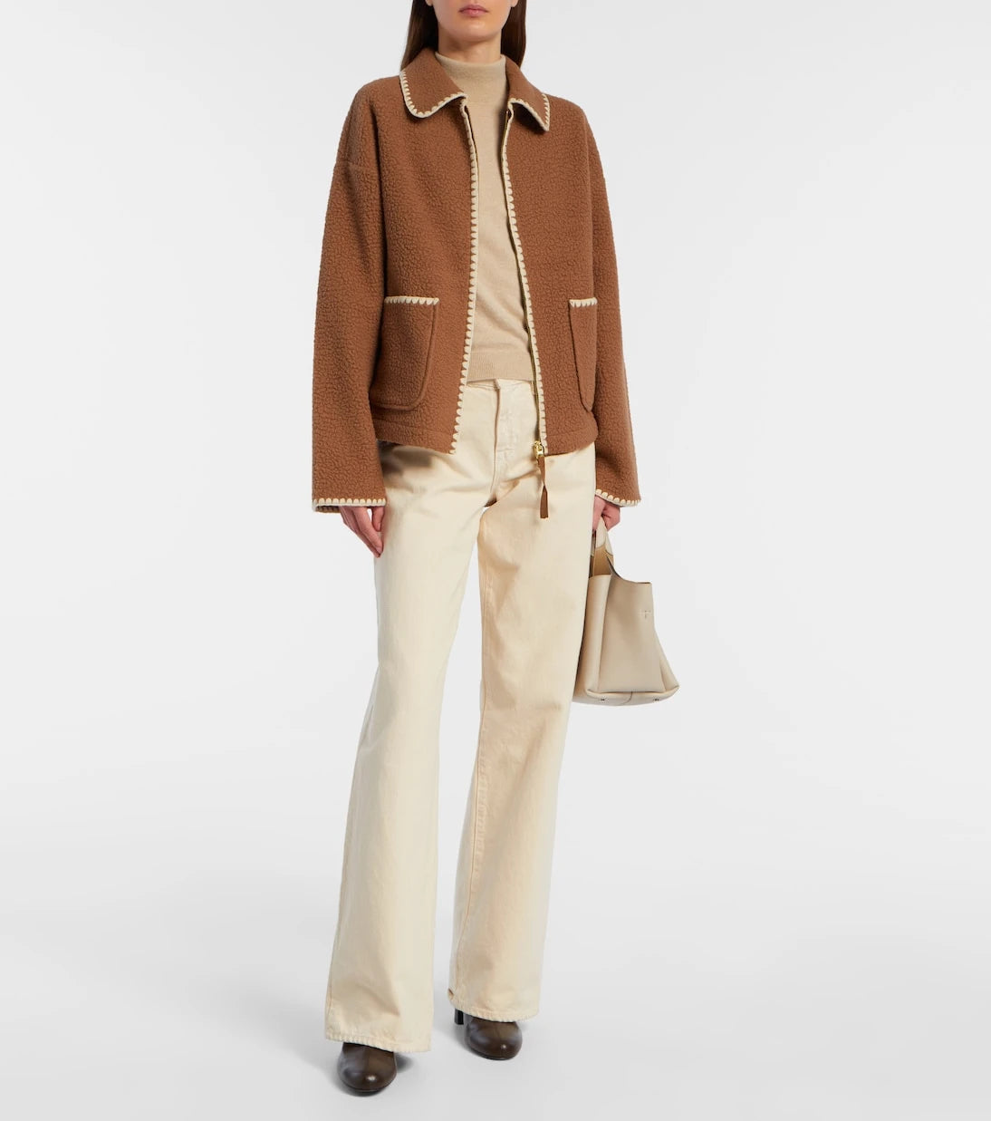 Varley - Ruiko embroidered fleece zip-up jacket