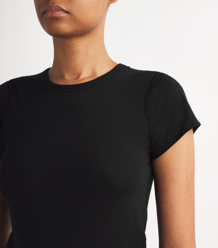 ÉTERNE Black Cotton-Modal Baby T-Shirt