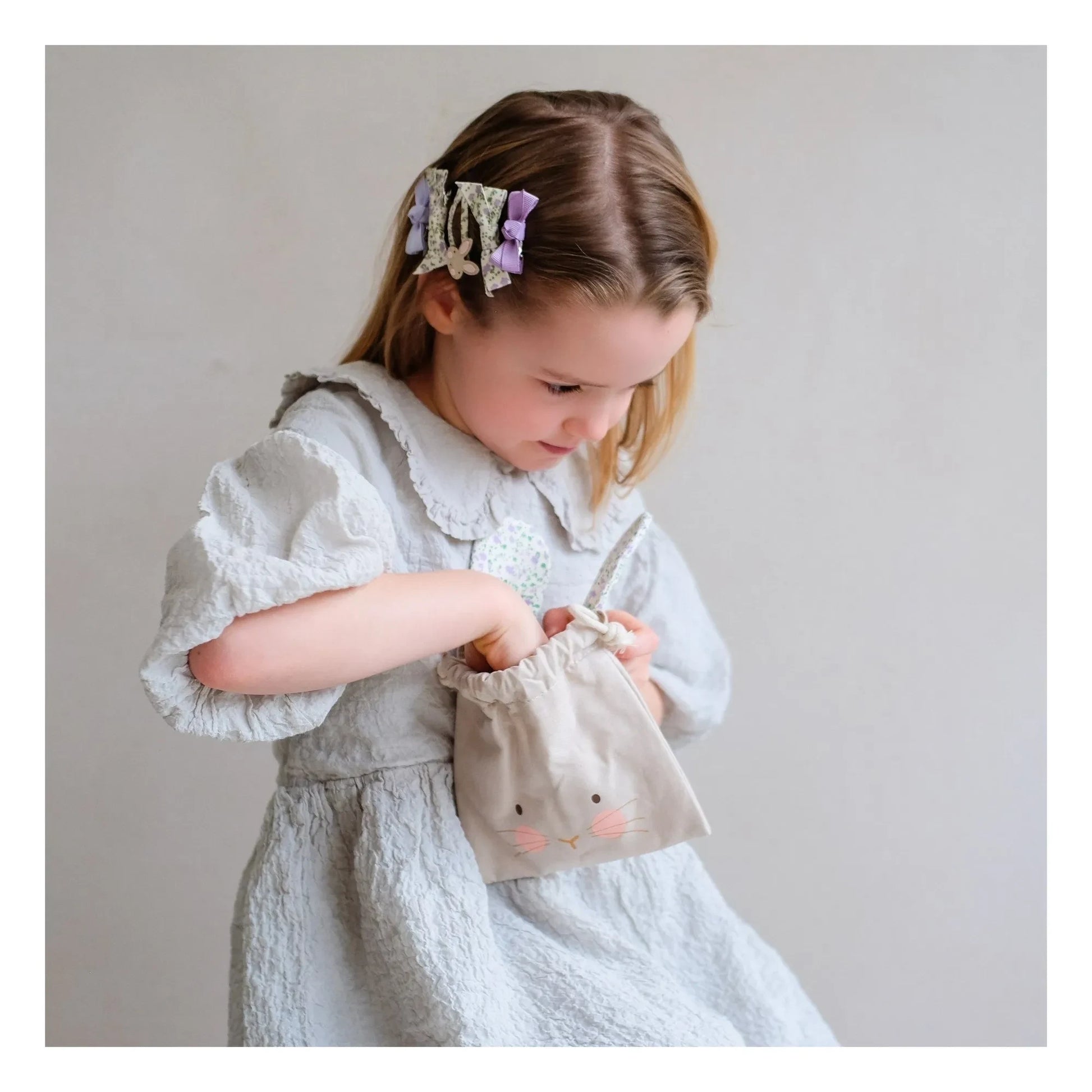 Mimi & Lula - Easter Bunny pouch | Green