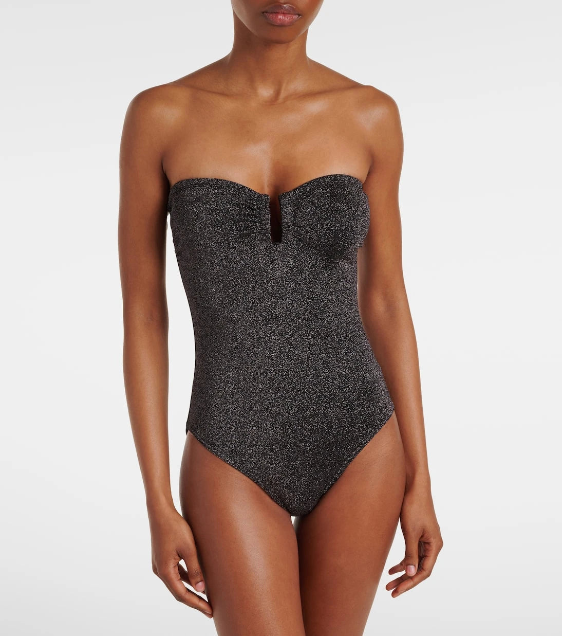 Eres - Scintillant strapless swimsuit