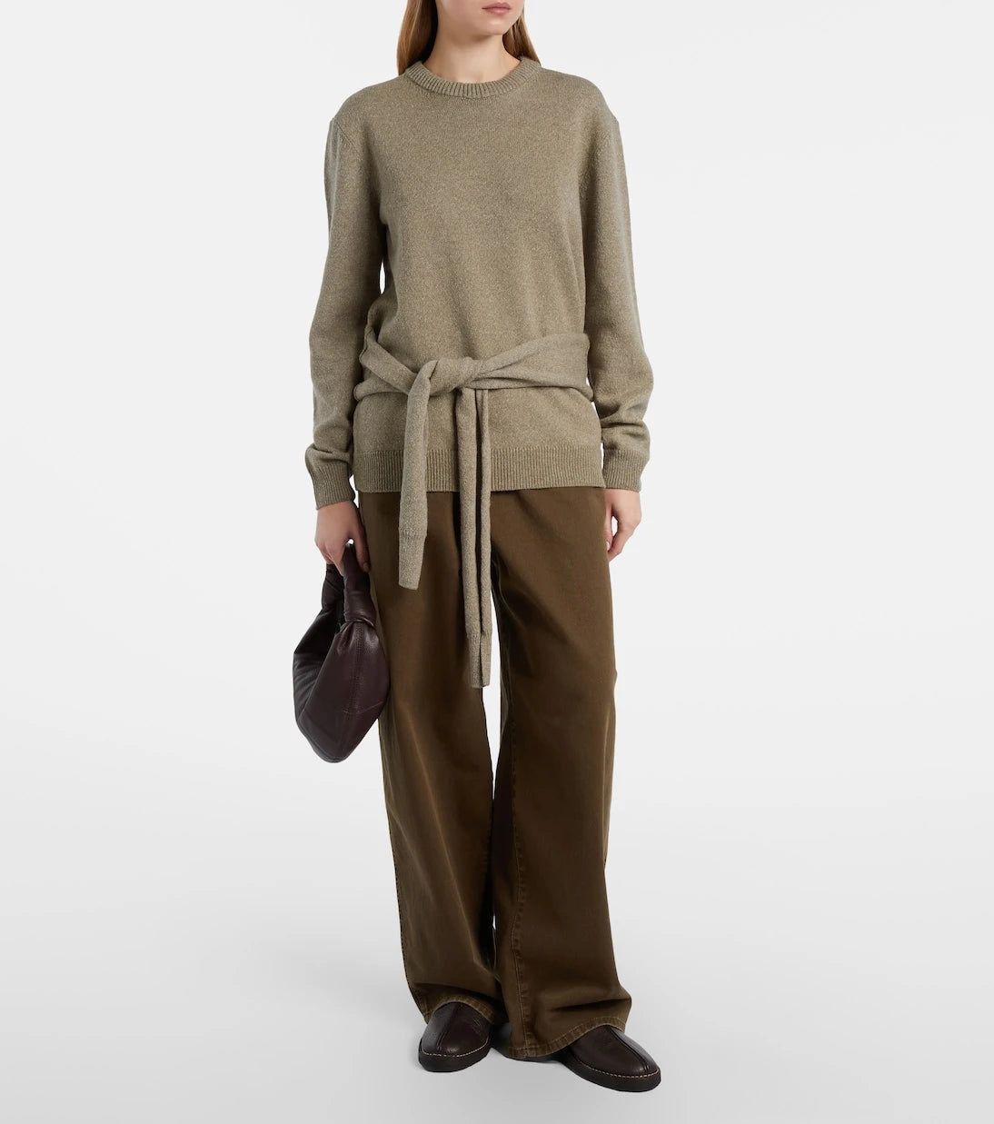 Lemaire - Piped leather slip-on shoes