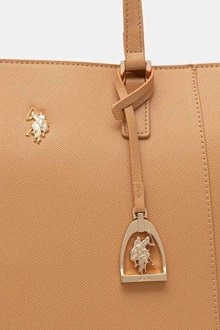 U.S. Polo Assn. Kadın Deri Görünümlü Alışveriş Çantası Jones