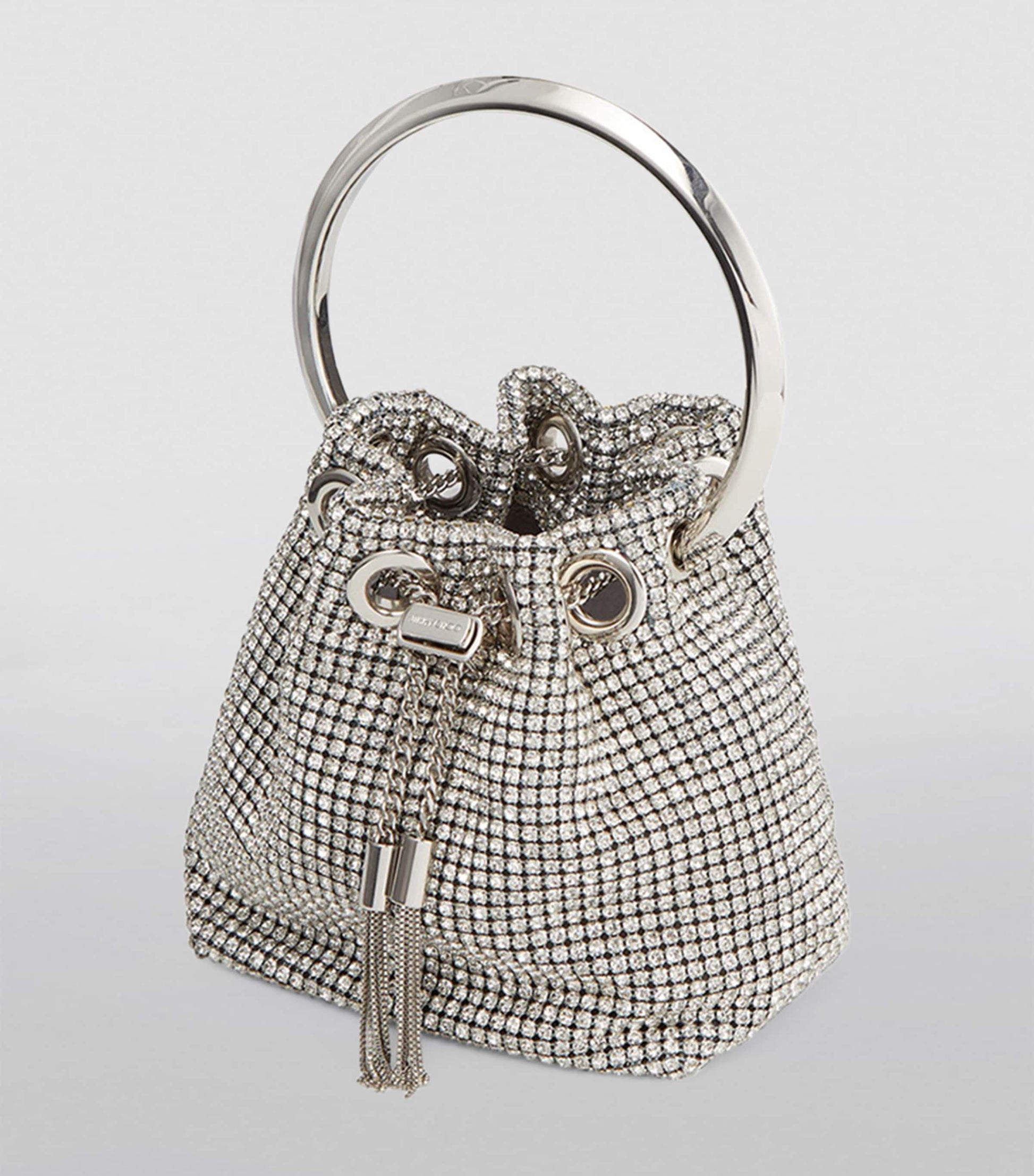 Silver Micro Bon Bon Top-Handle Bag