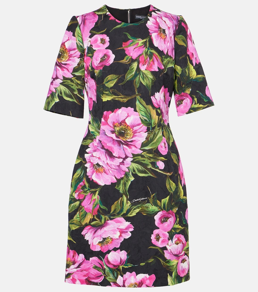Dolce&Gabbana - Floral cotton jacquard minidress