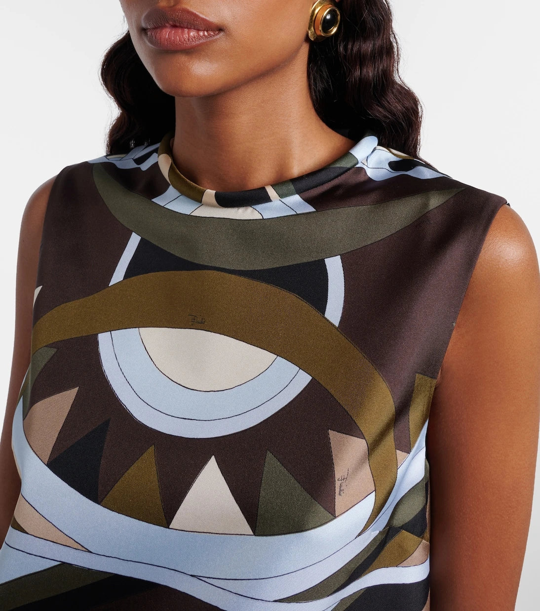 Pucci - Vivara silk twill minidress
