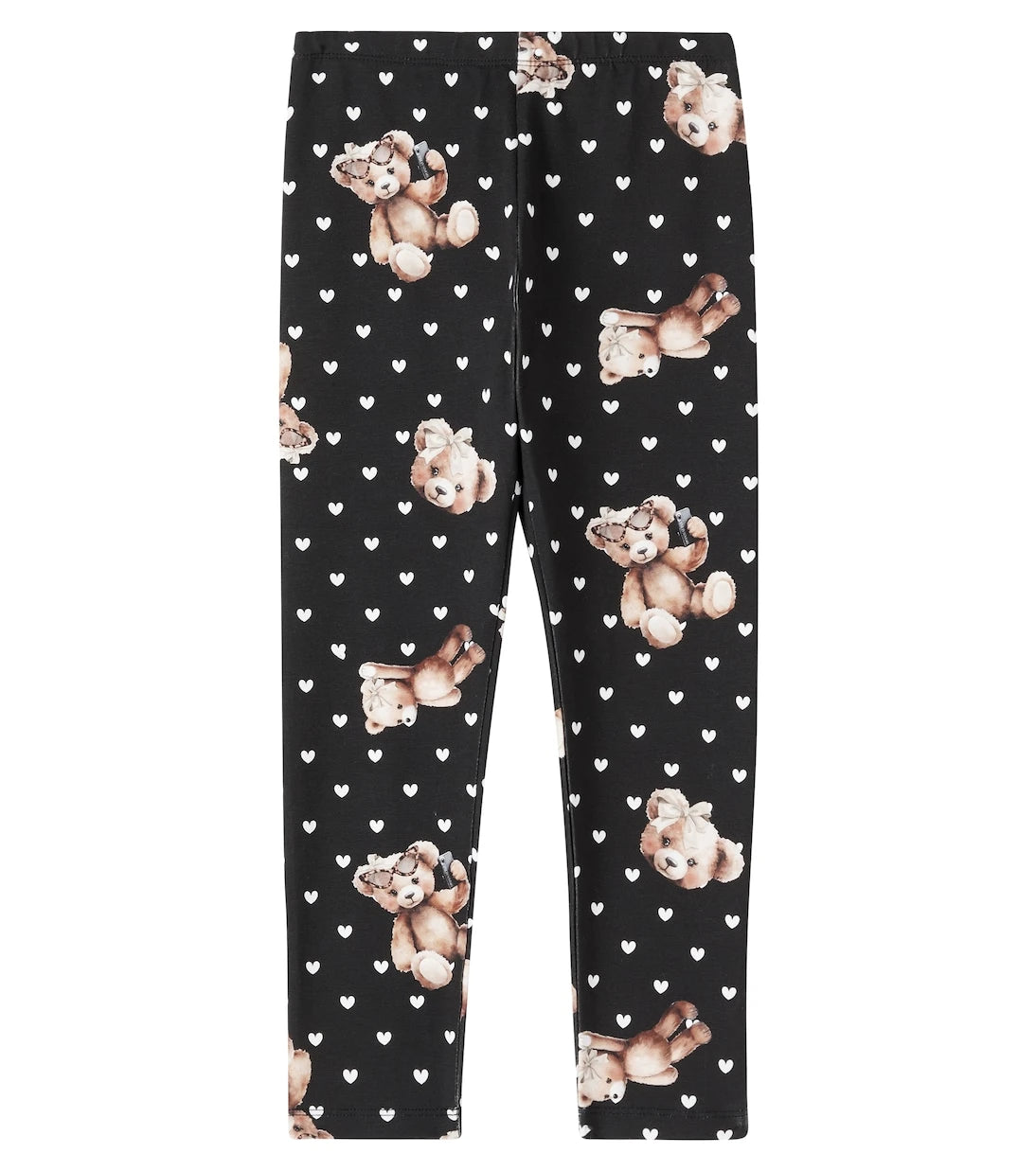 Monnalisa - Printed cotton-blend leggings