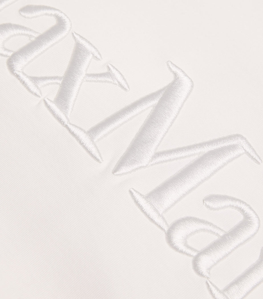 Cotton-Blend Logo Hoodie WHITE