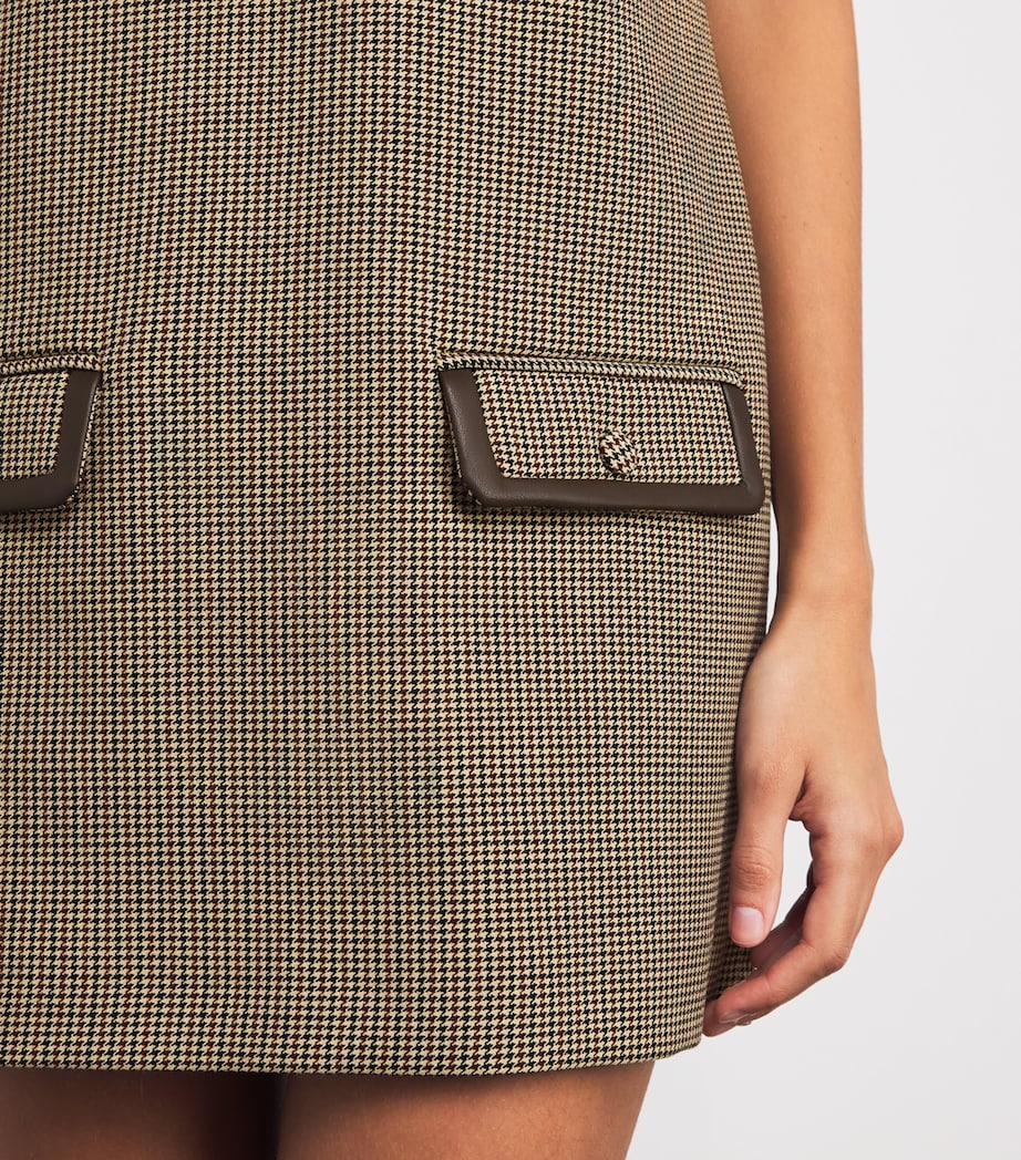 Multi Check Collared Mini Dress