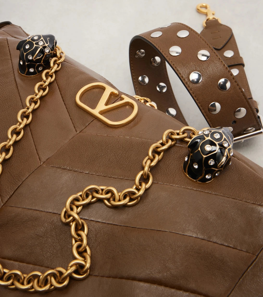 Valentino Garavani - Panthea Medium leather tote bag