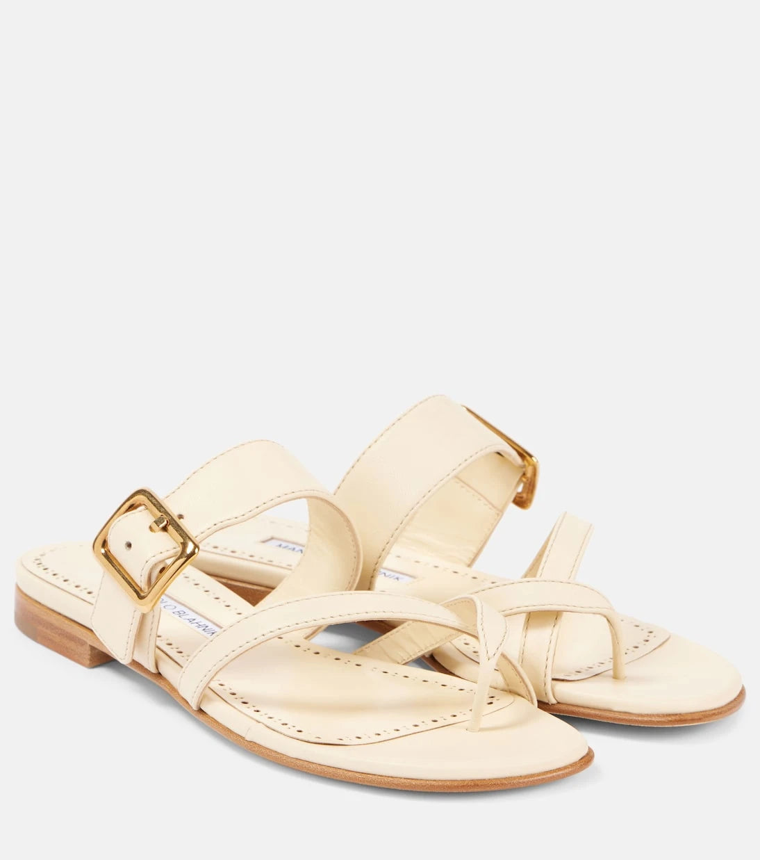 Manolo Blahnik - Thalusa 10 leather sandals