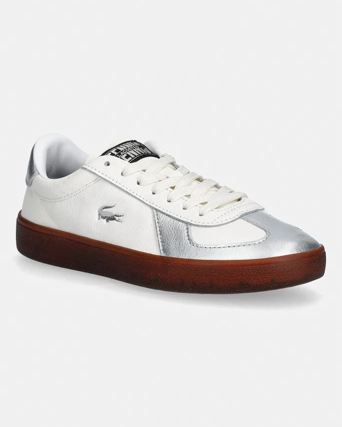 Lacoste Baseshot Pro Sneakers Silver & Gold Pack Deri Spor Ayakkabı