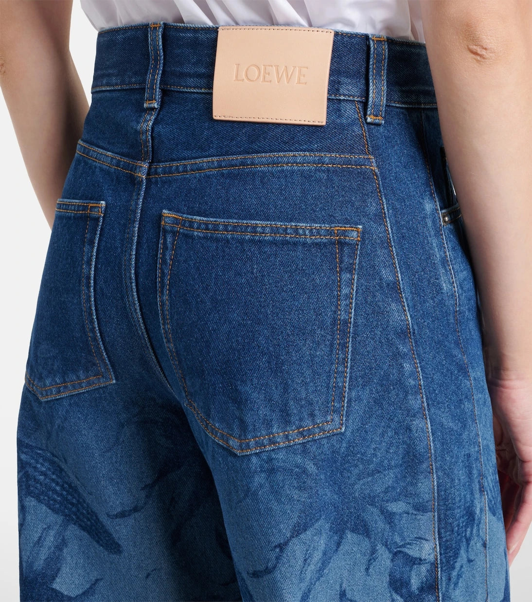 Loewe - Paula's Ibiza printed barrel-leg jeans