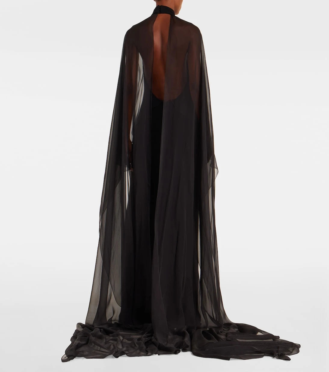 Ralph Lauren Collection - فستان تيلي جيرسيه بكاب